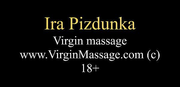  Big tits brunette virgin Ira Pizdunka massaged